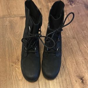 Sorel joan of ark high wedge boot